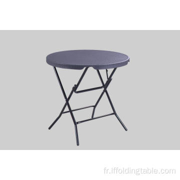 Table pliante ronde en osier 80cm